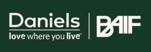 Logos of Daniels love where you live and BAIF Developments for THE THORNHILL Condos.