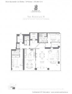 The Ritz-Carlton Residences - Floor Plan - The Bordeaux B