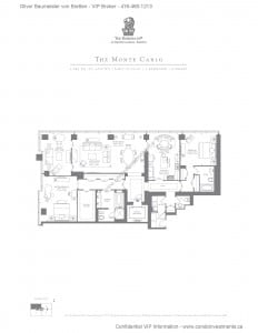 The Ritz-Carlton Residences - Floor Plan - The Monte Carlo