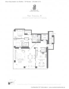 The Ritz-Carlton Residences - Floor Plan - The Verona B