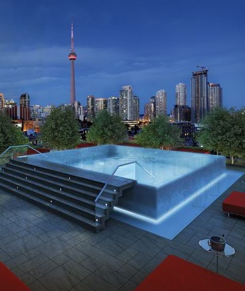 Fashion House Condos Rooftop Pool Toronto, Canada