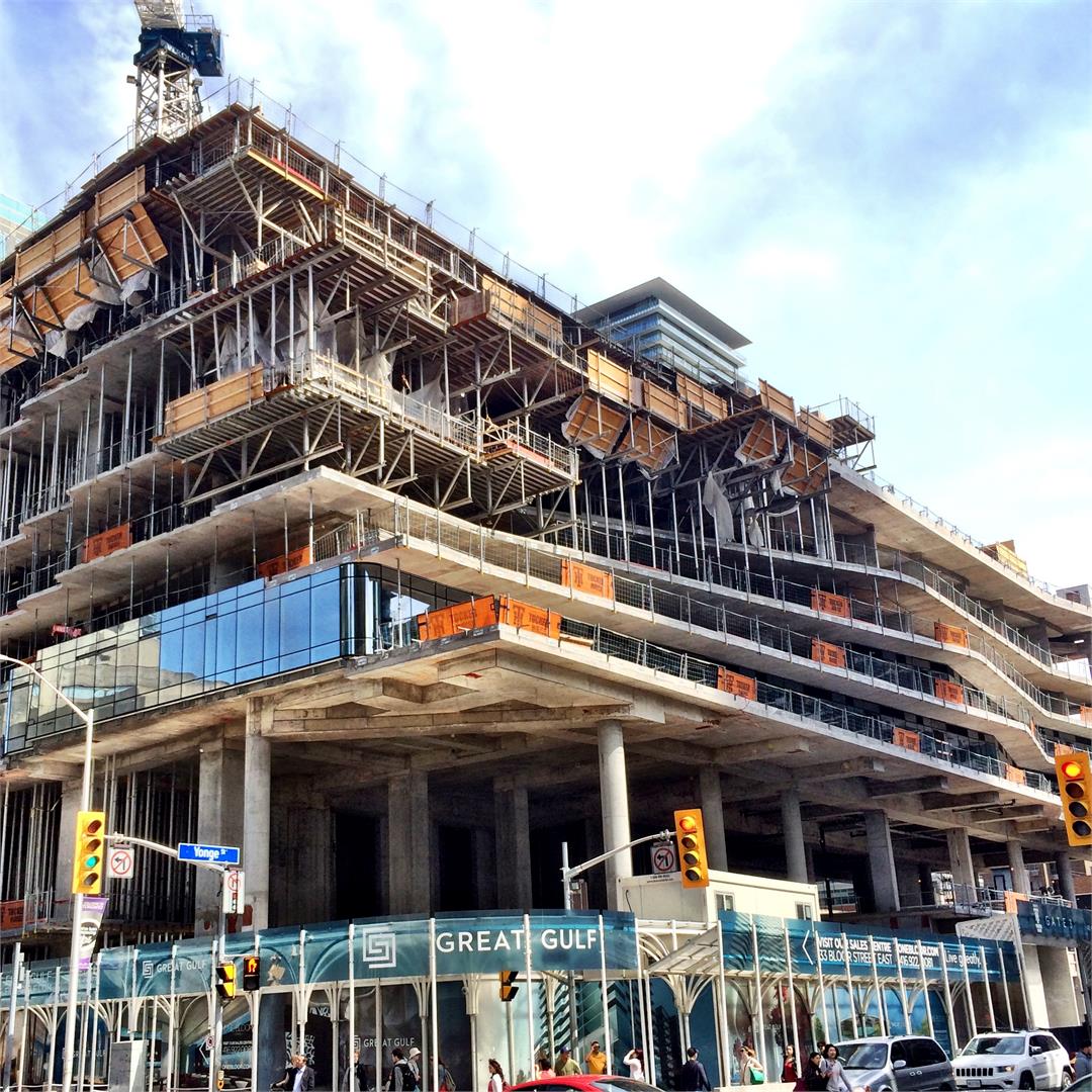 One Bloor Condos Construction Toronto, Canada
