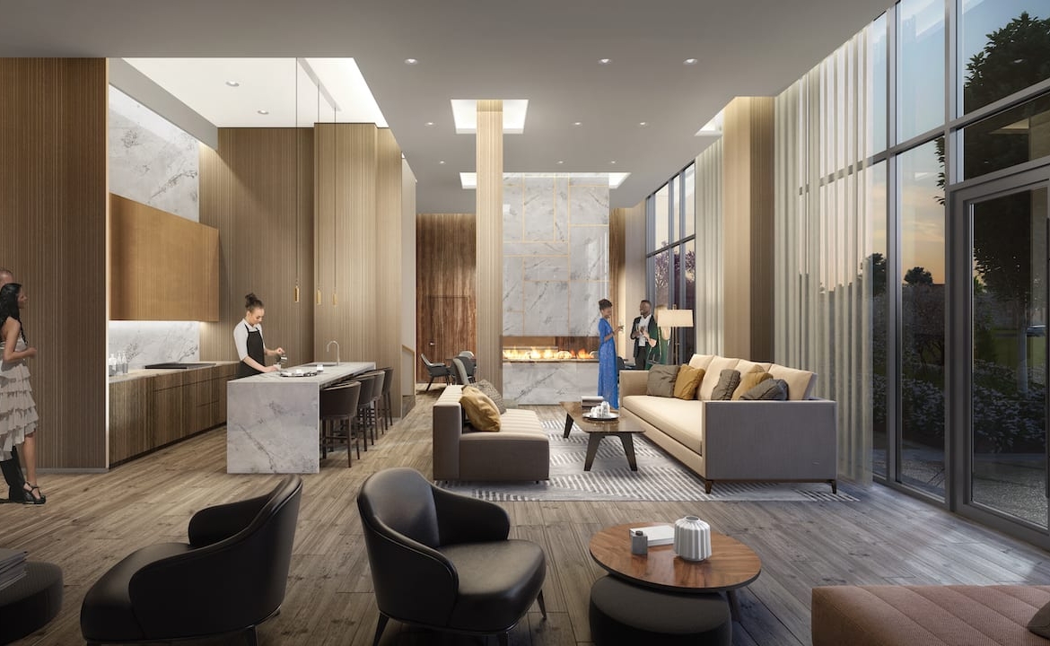 Rendering of 260 High Park party room