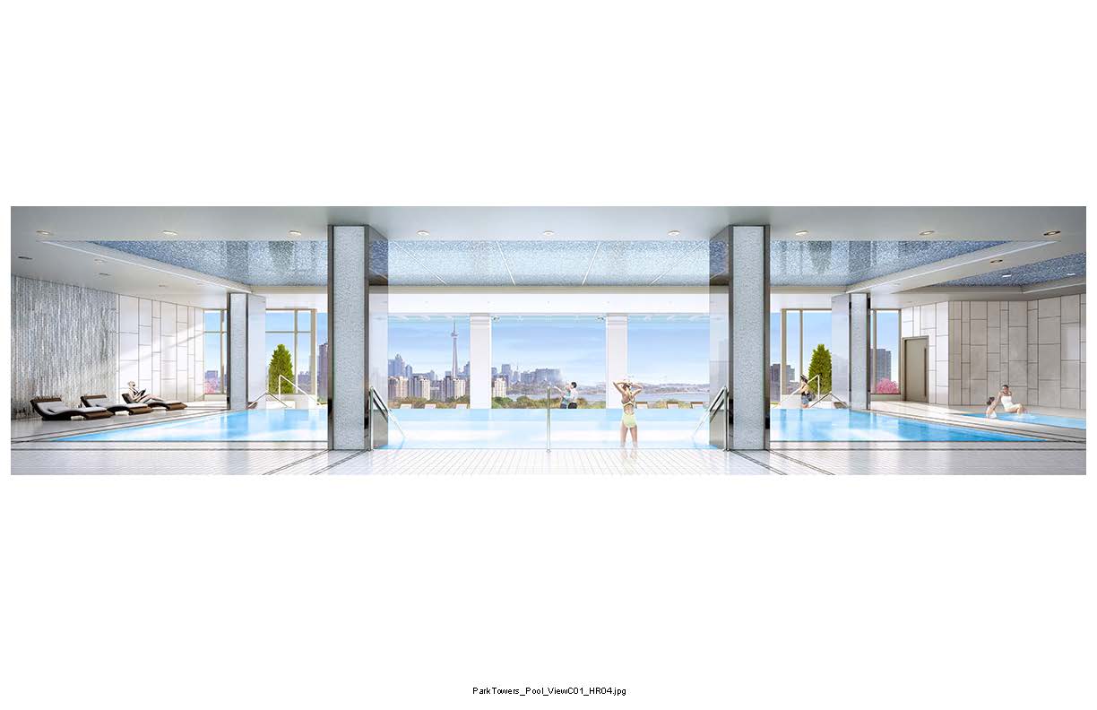 Park Towers at IQ Condos Swimming Pool Toronto, Canada