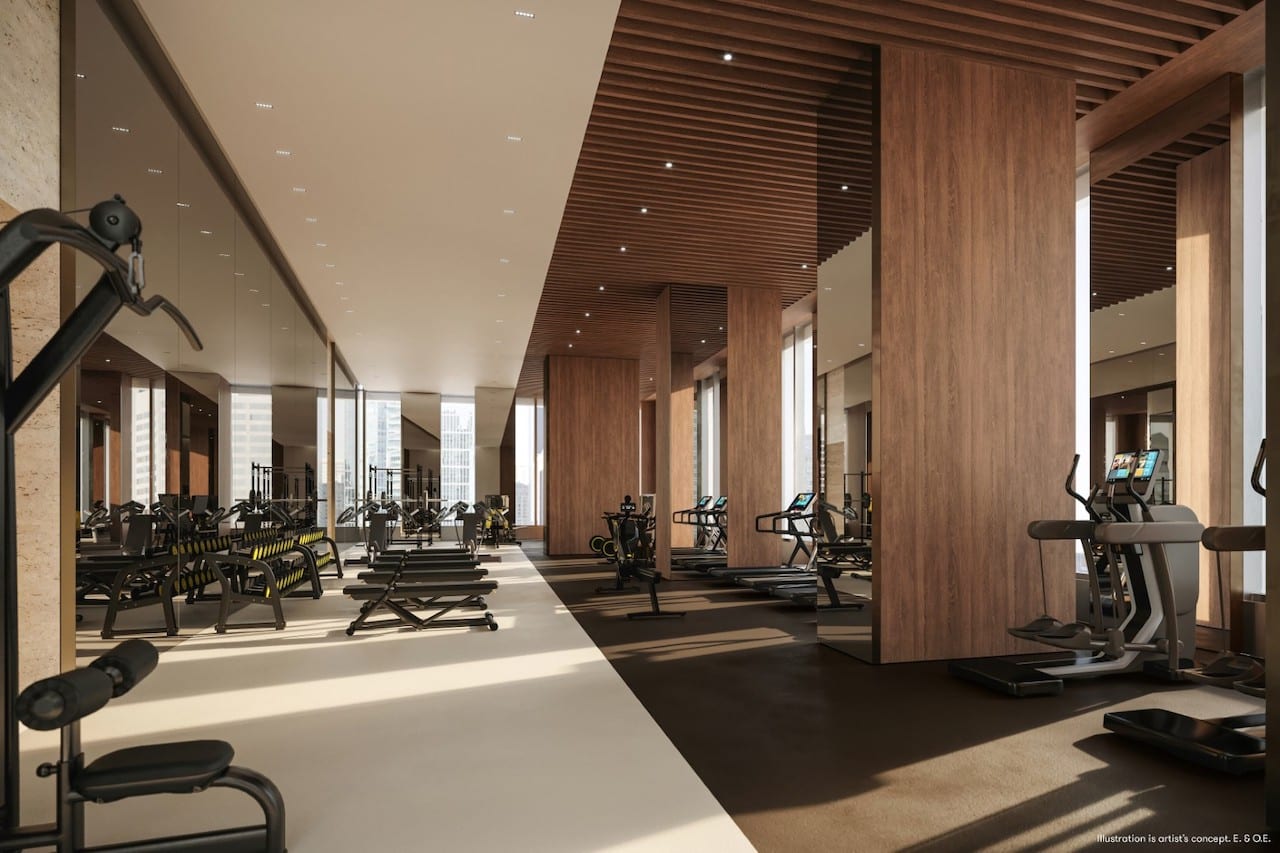 Rendering of Forma Condos fitness centre