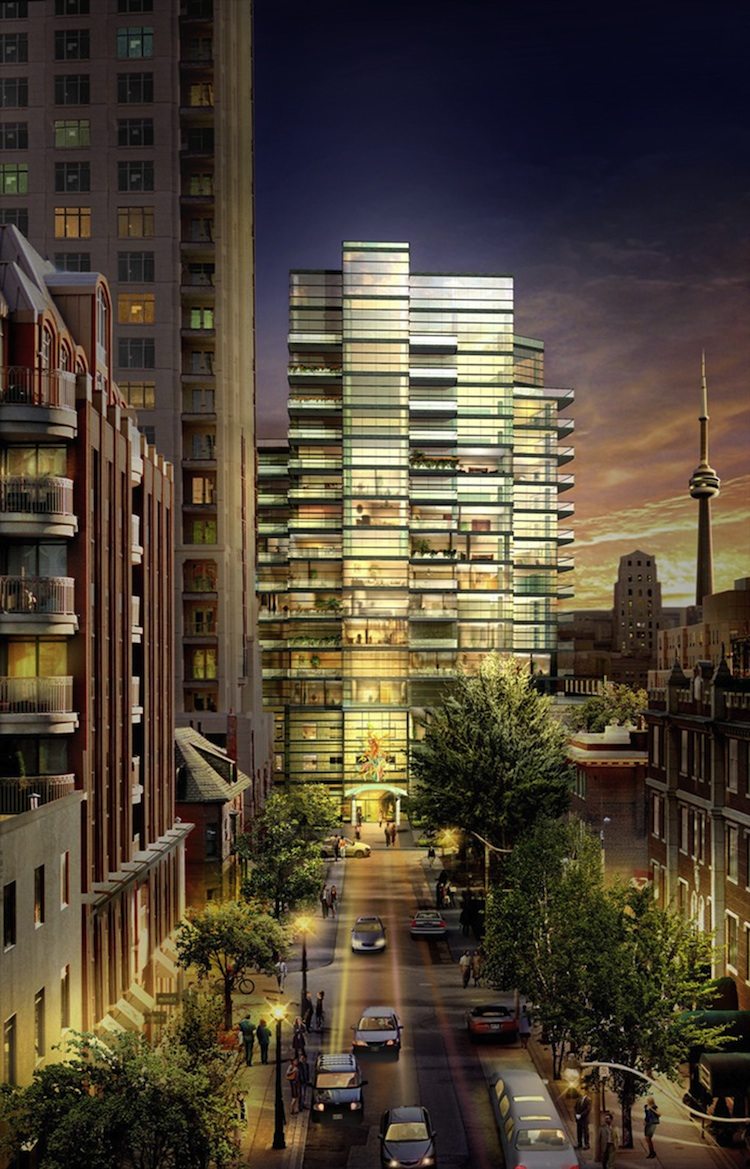 77 Charles West Condos Building View Toronto, Canada
