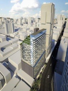 Gloss Condos Aerial View Toronto, Canada
