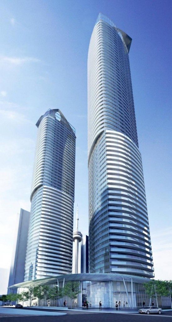Ïce Condominiums at York Centre Terrace Street View Toronto, Canada