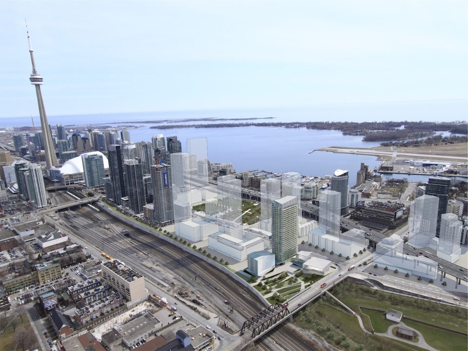 Library District Condos Aerial View Toronto, Canada