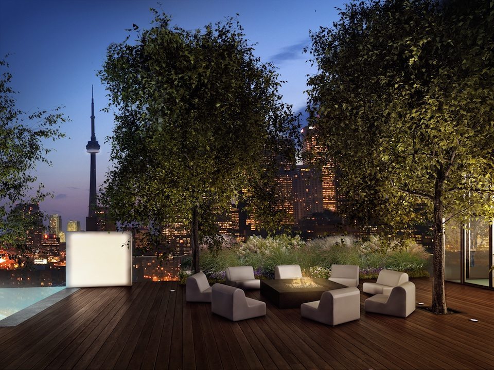 Monde Condos Terrace Fire Lounge Toronto, Canada