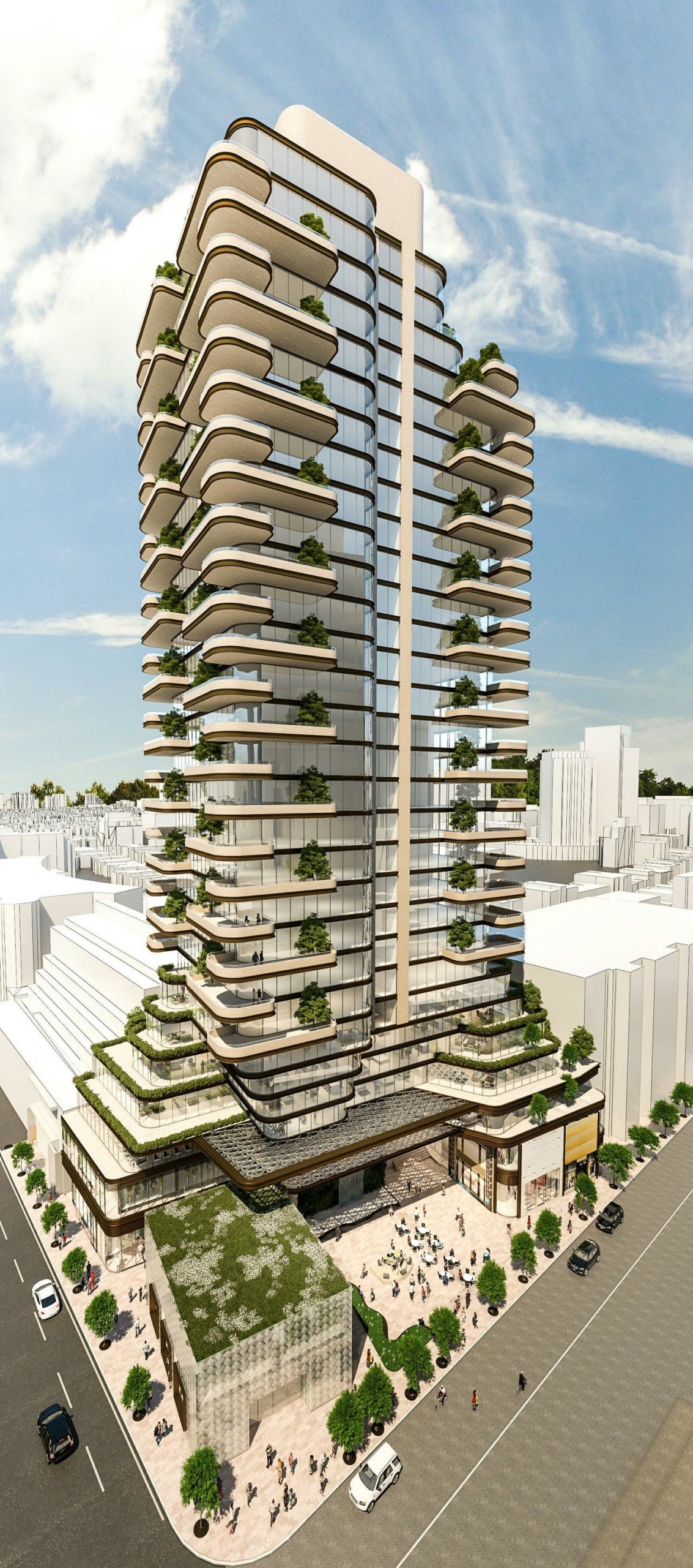 33 Avenue Road Condos in Toronto, designed by BBB and Giannone Petricone for First Capital and Greybrook