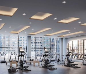 Rendering of The Pemberton Condos fitness centre