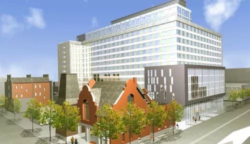 Exterior image of the 501 Adelaide Street East in Toronto