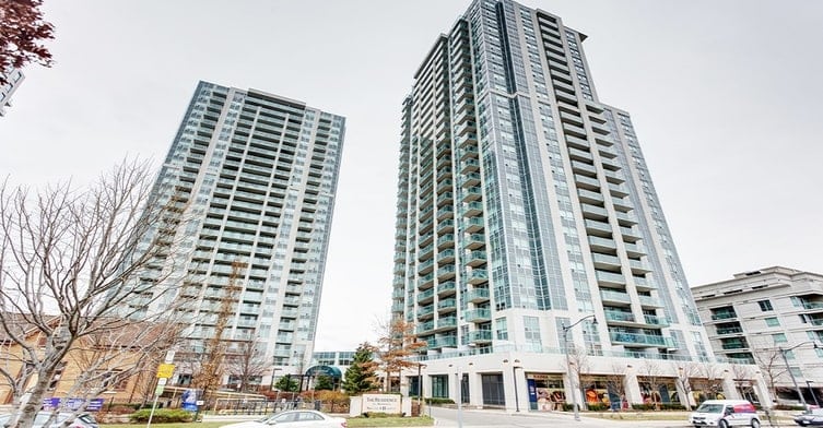 Exterior image of the Residences of Avondale Condos in Toronto