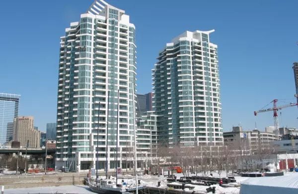 Exterior image of the Riviera 1 at Riverside Lofts Condos in Toronto