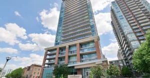 Exterior image of the Zip at Riverside Lofts Condos in Toronto