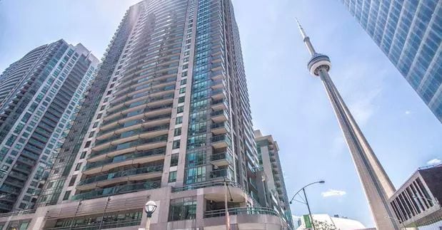 Exterior image of the Infinity Condos 3 in Toronto