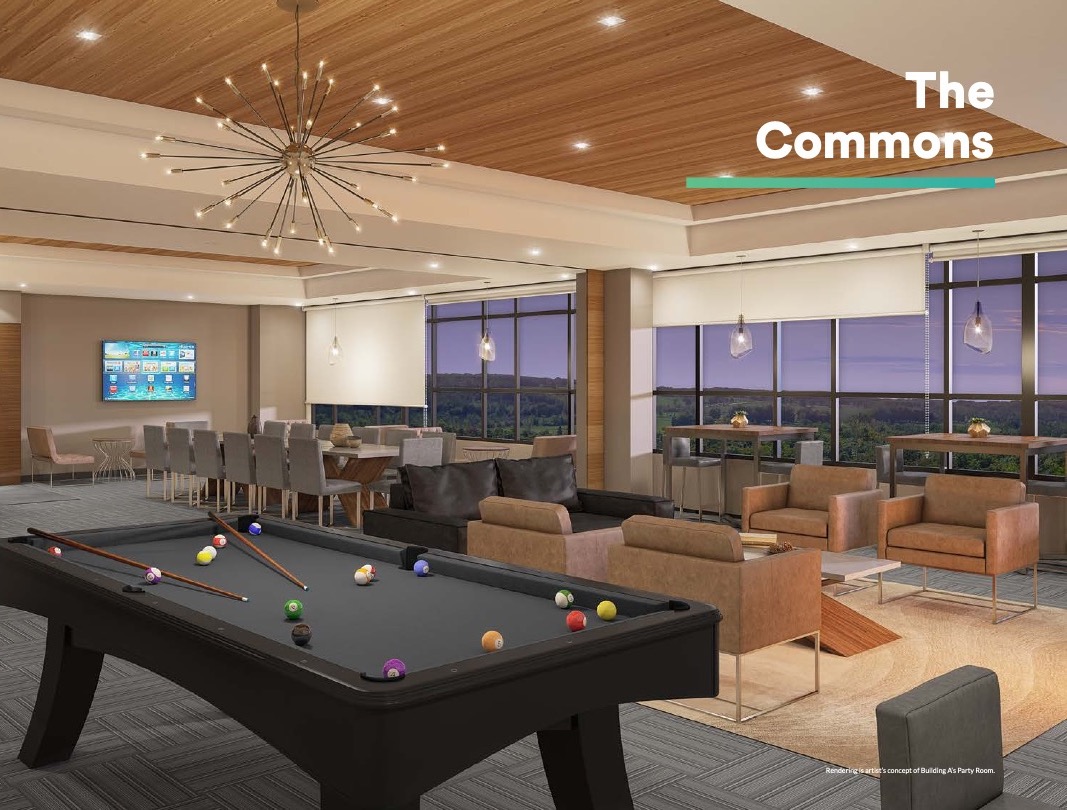 Rendering of Affinity Condos Commons