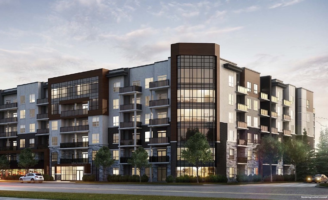 Rendering of Affinity Condos Building Exterior