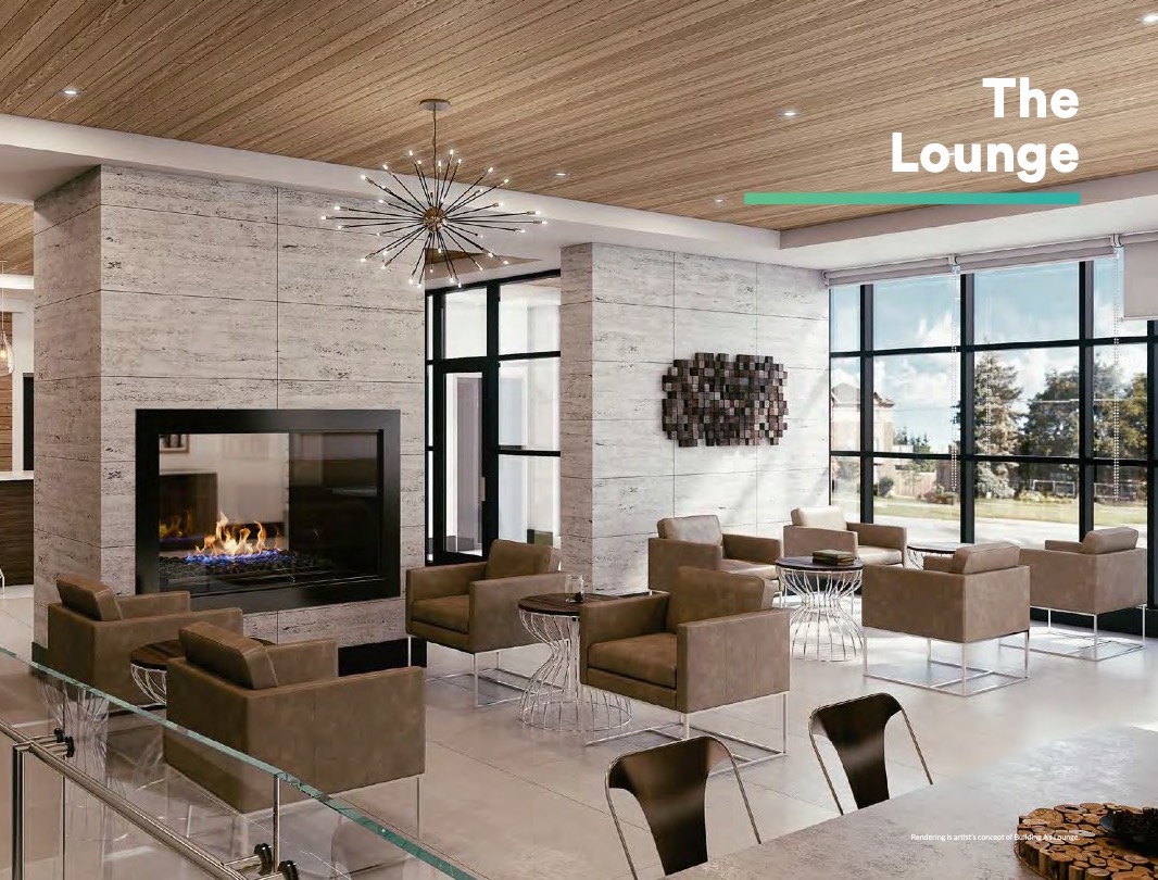 Rendering of Affinity Condos Lounge