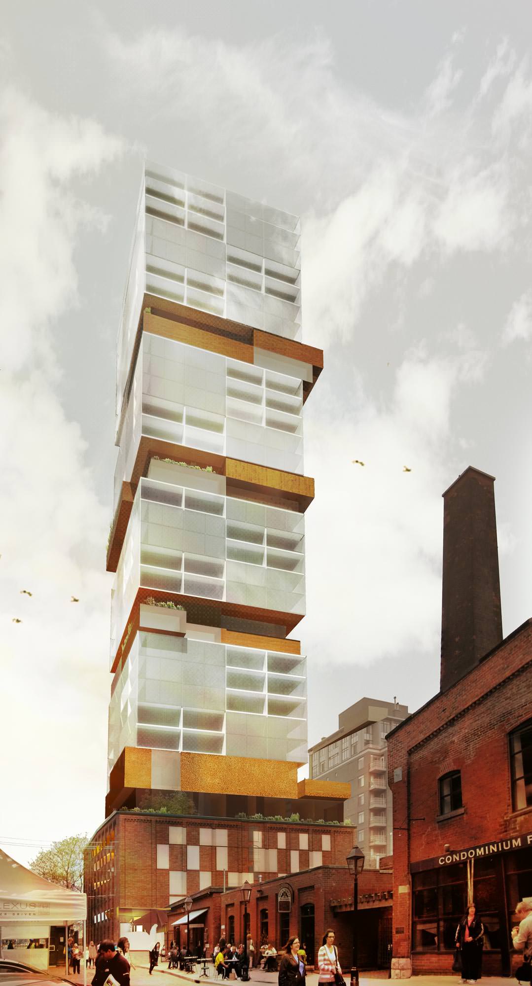 Exterior Rendering of Rack House D Condos