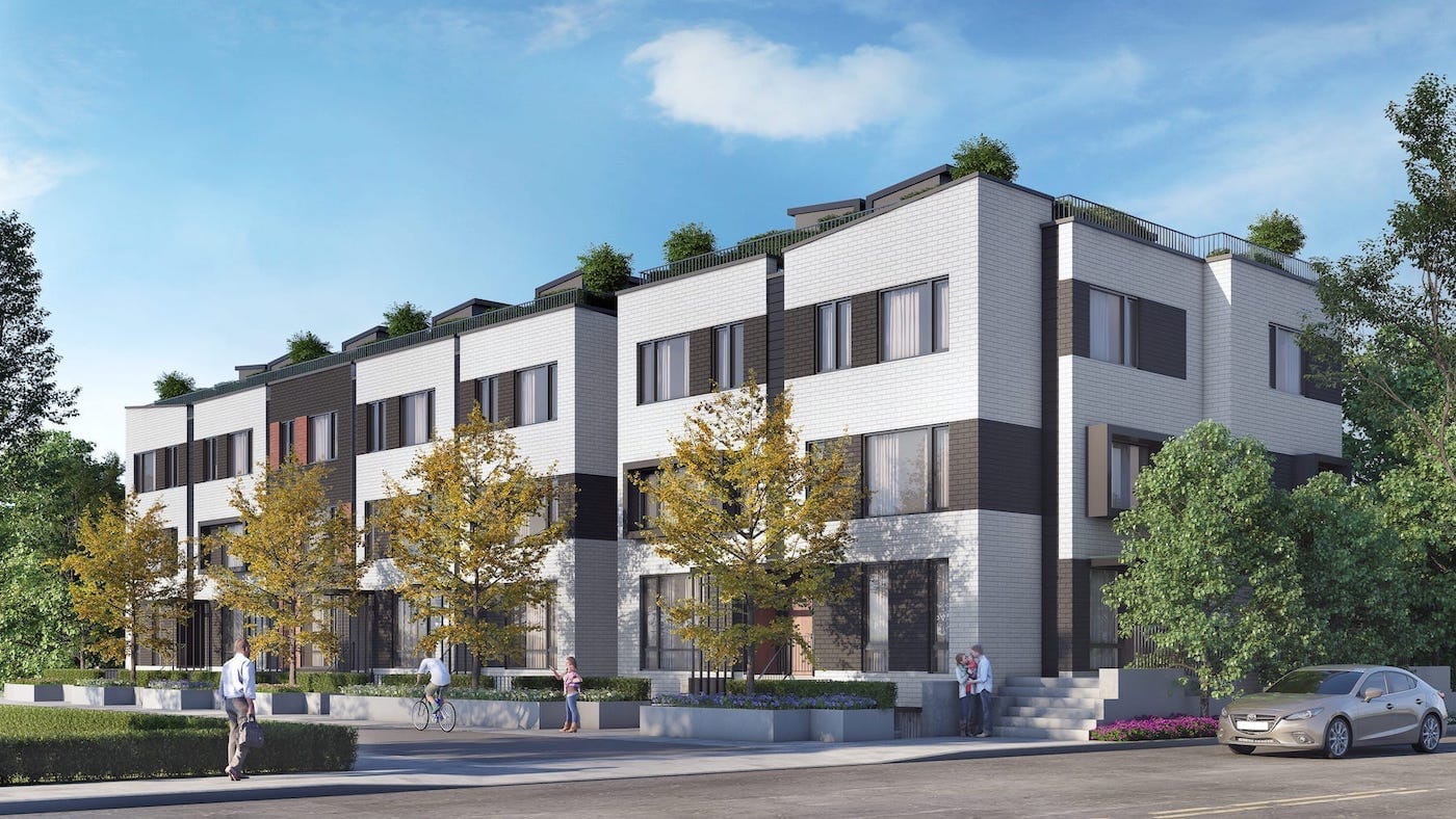 Townhomes Exterior Rendering of Reunion Crossing Condos