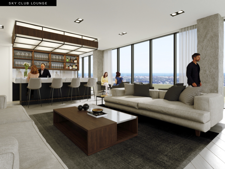 S2 at Stonebrook Sky Club Lounge Rendering