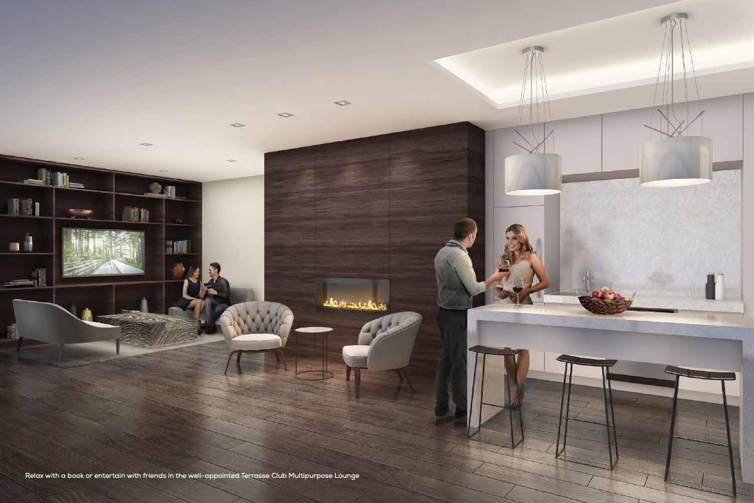 Party Room Rendering of Terrasse Condos at the Hunt Club