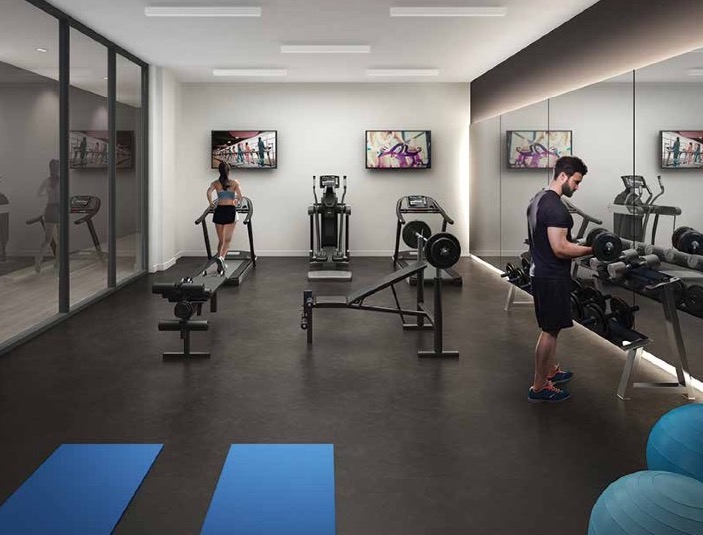 Gym Rendering of Terrasse Condos at the Hunt Club