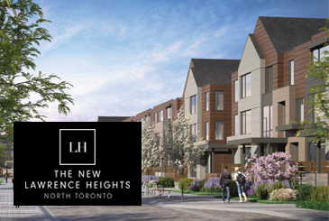 Exterior Rendering of The New Lawrence Heights Towns