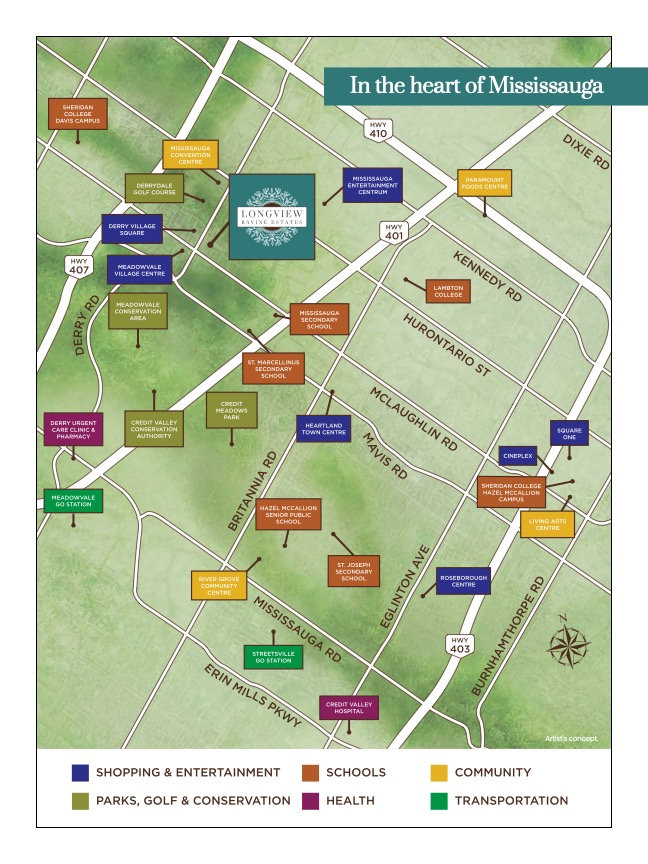 Longview Ravine Estates Local Amenity Map