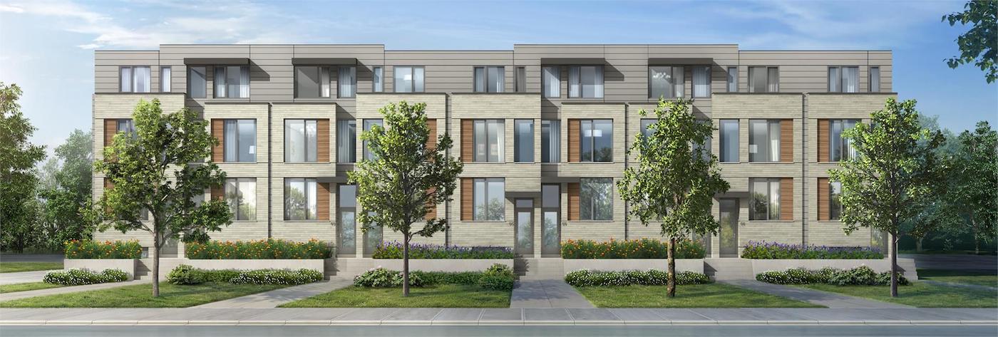 Exterior Rendering of The New Lawrence Heights Towns