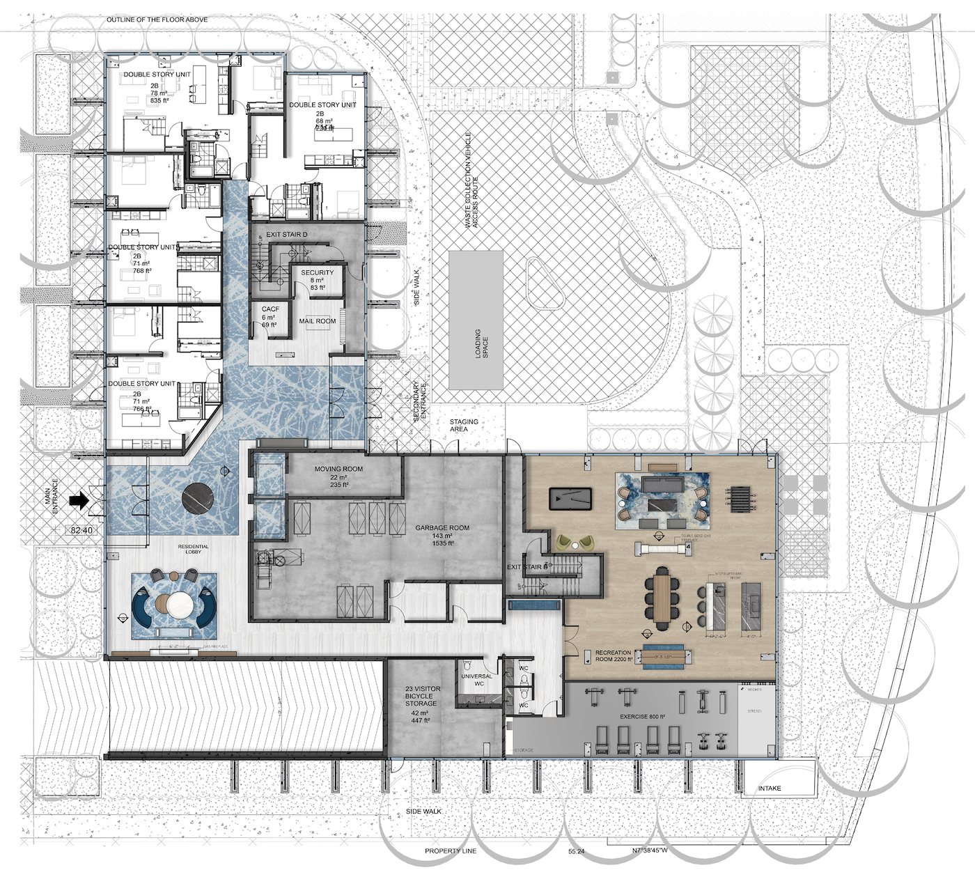 Amenities Map of Rise at Stride Condos