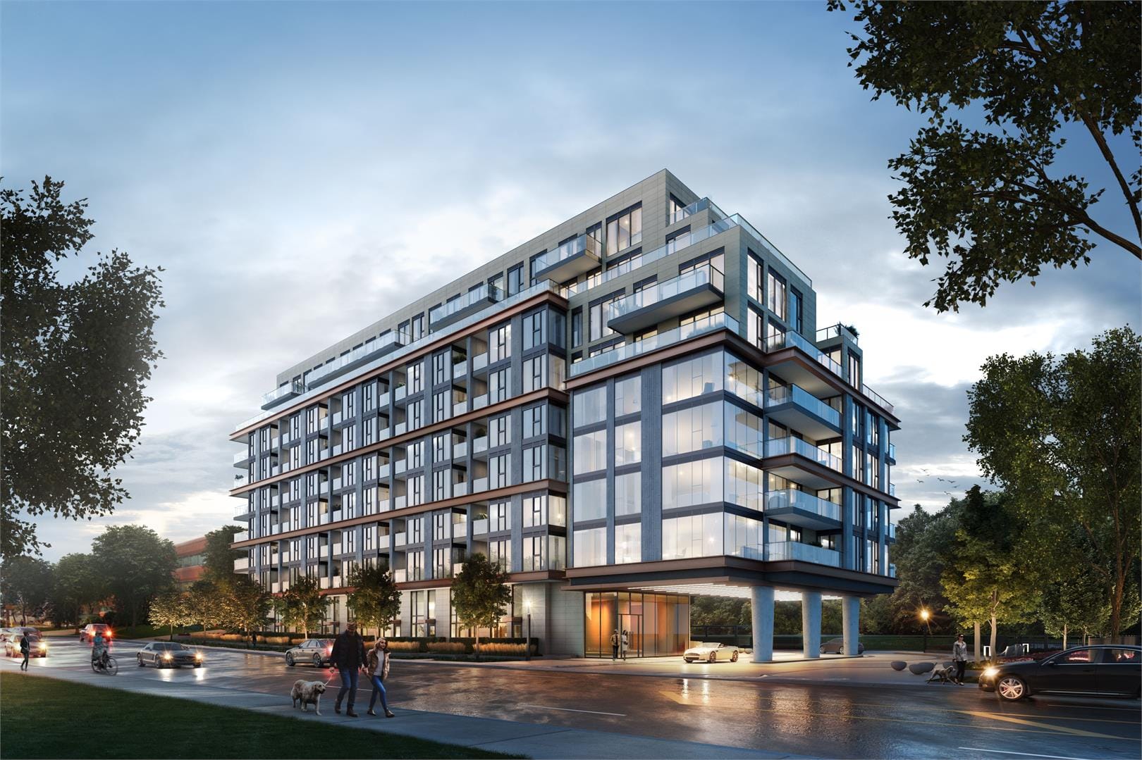 Exterior rendering of 250 Lawrence Condos