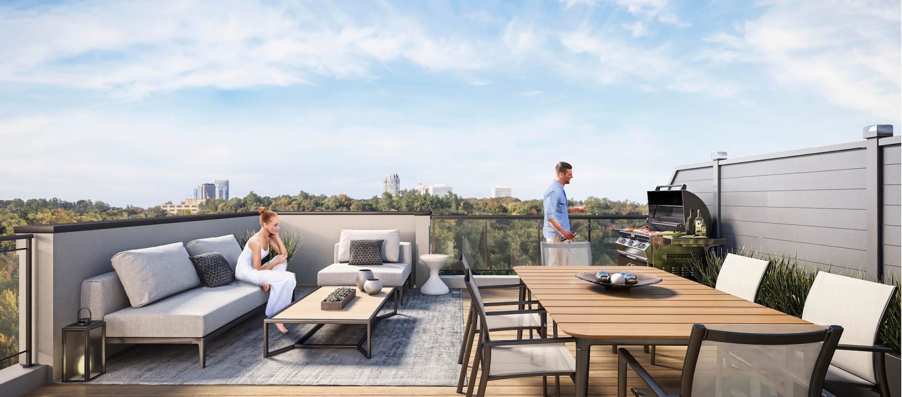 Rendering of The Way Towns 2 rooftop terrace.