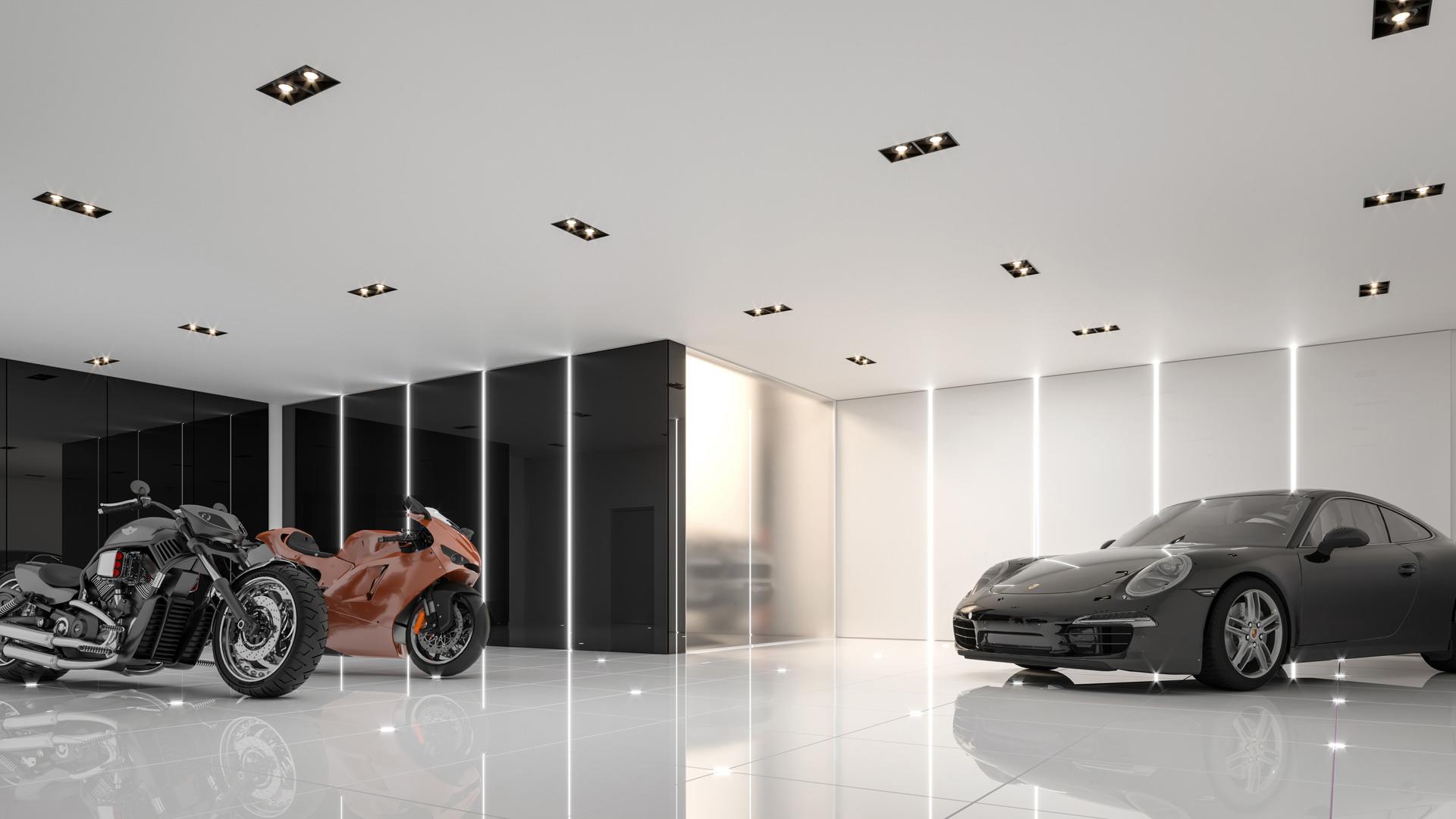 Rendering of 469 Spadina Homes interior car garage.