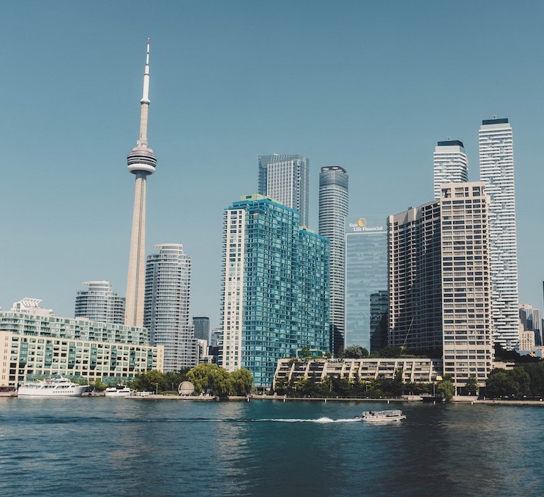 Waterfront skyline of Toronto