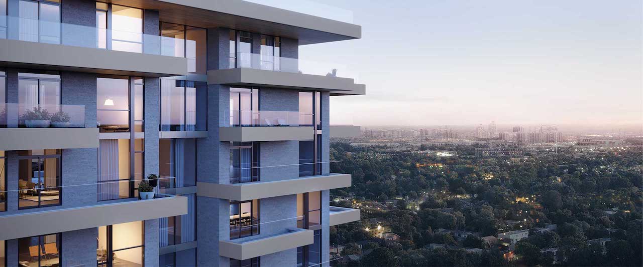 Rendering of Royal Bayview Condos suit terraces.
