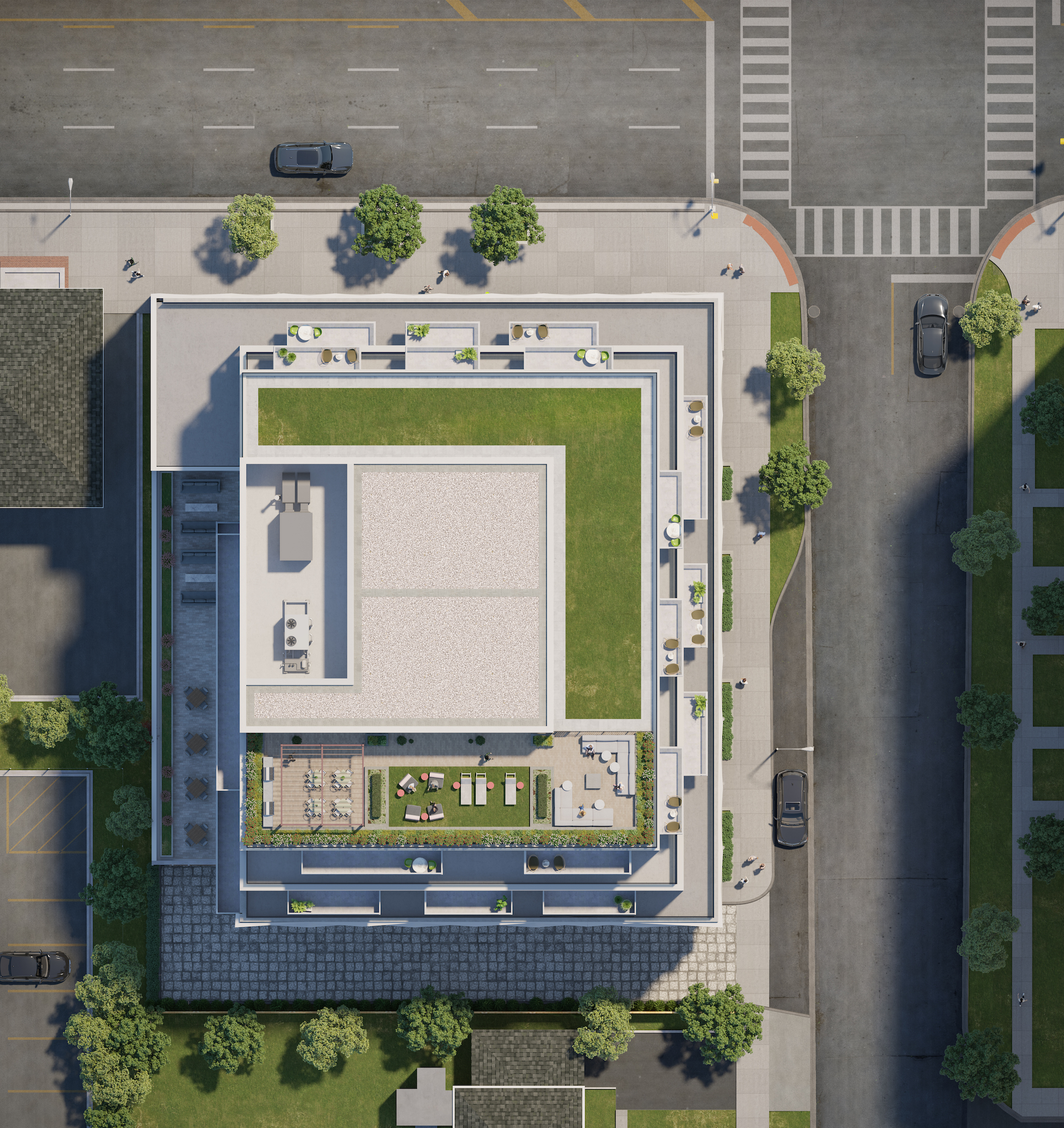 The Tailor Queensway Residences site plan aerial.