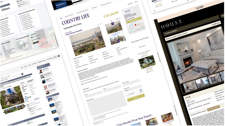 Landing pages with listings from Sotheby’s International Realty