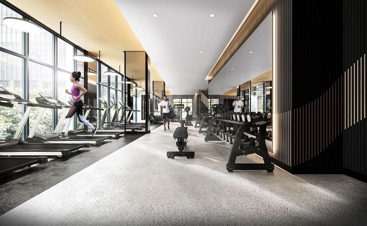 Rendering of The Grand at Universal City fitness centre