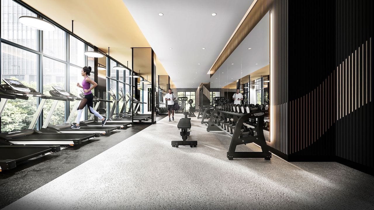 Rendering of The Grand at Universal City fitness centre