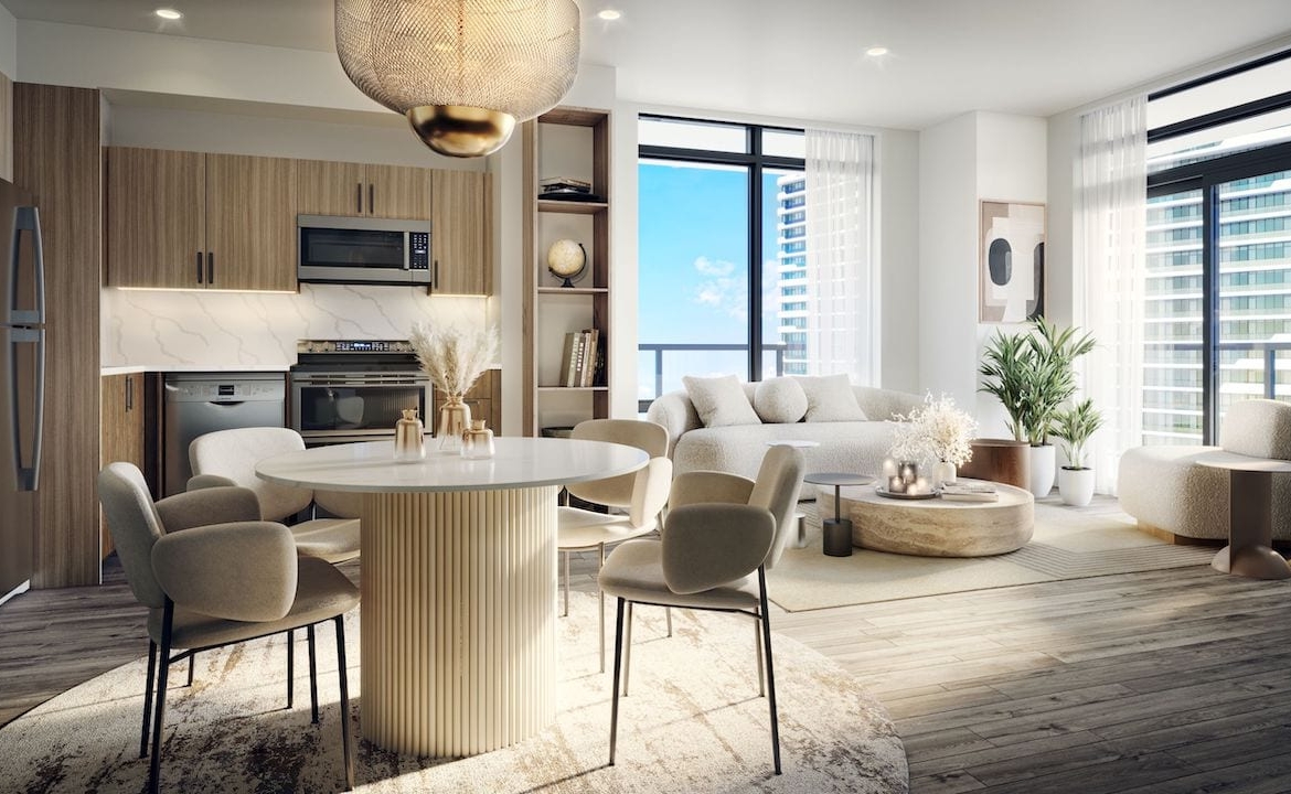 Rendering of The Grand at Universal City suite interior