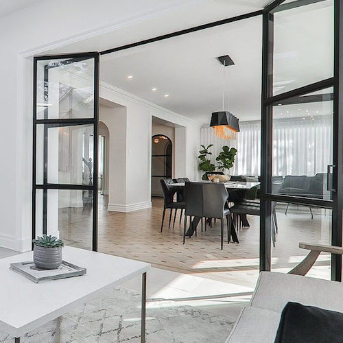Modern home interior in Outremont, QC.