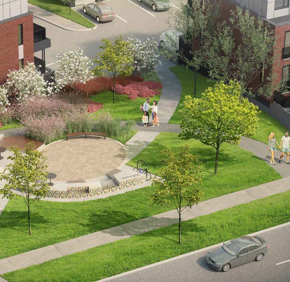 Rendering of Spur Line Common Courtyard