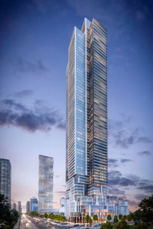 Rendering of M4 Condos exterior full tower view