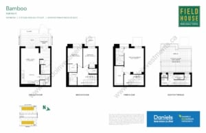 Field House EcoUrban Towns floor plan unit Bamboo.