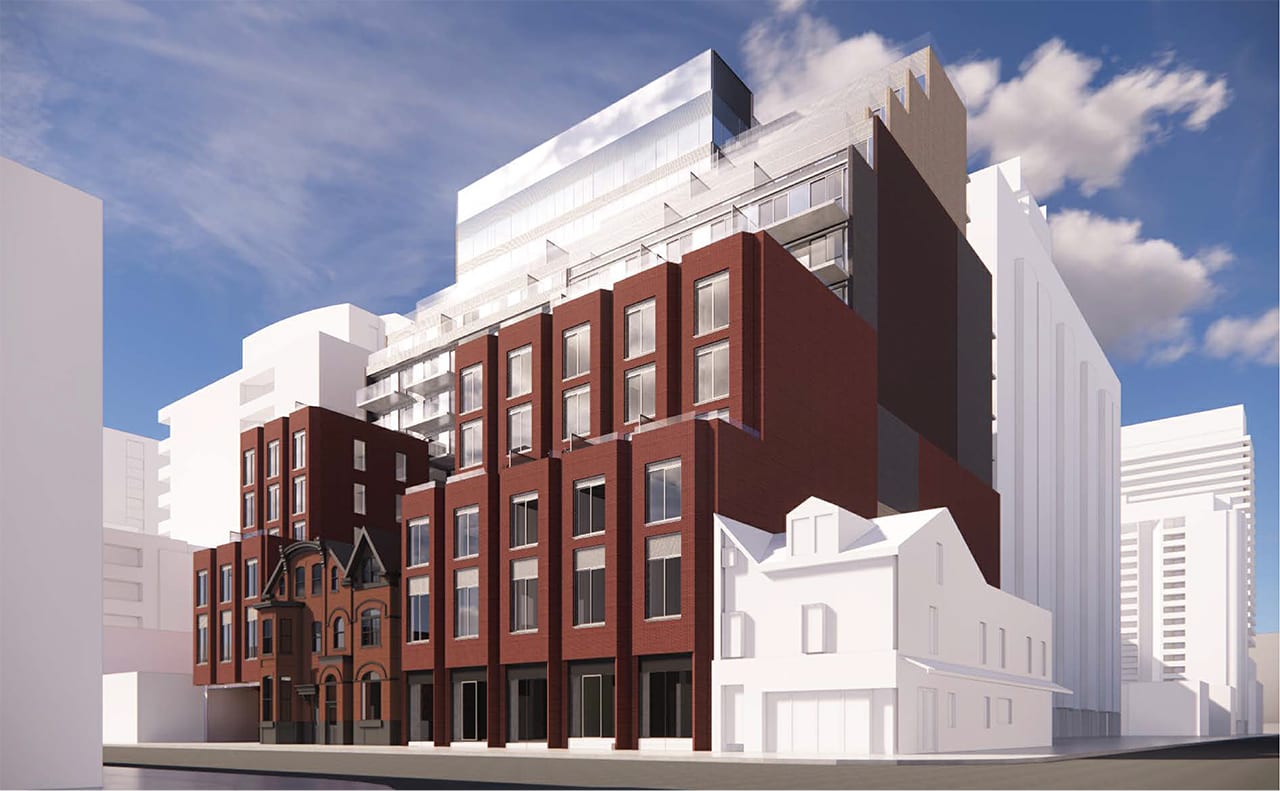 Rendering of 506 Church Condos exterior side view