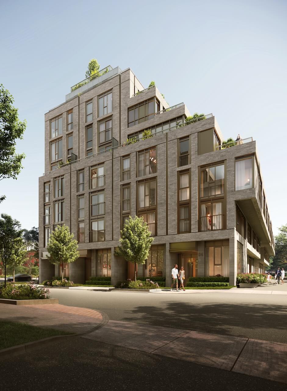 Rendering of The Leaside exterior full view