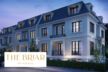 The Briar on Avenue townhomes in Toronto by Plaza Corp. Developments.